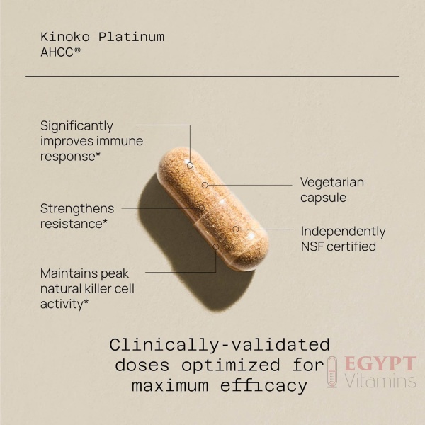 Quality of Life, Kinoko® Platinum AHCC® with Acylated Alpha-Glucans, 60 Vegicaps - Image 2