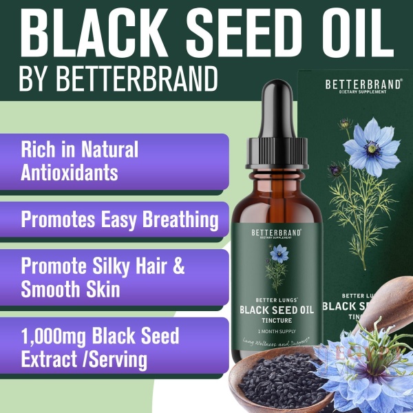 Betterbrand BetterLungs Black Seed Oil Tincture 60ml - Image 8