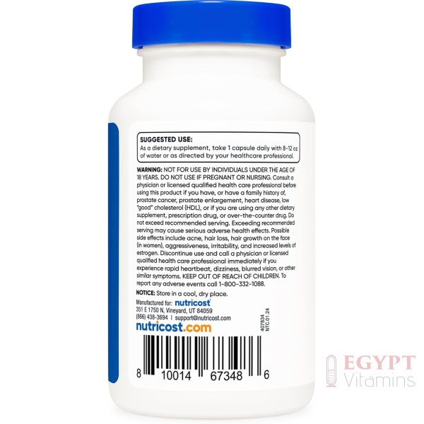Nutricost Pregnenolone 50mg, 120 Capsules - Image 3