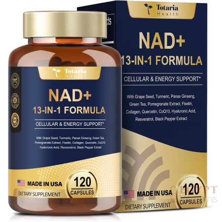 NAD Supplement for Women Men with nicotinamide riboside resveratrol,Quercetin, Betaine Boost NAD+ Levels NAD Plus Supplement for Anti Aging, Energy, Immune, Focus 120 Capsules