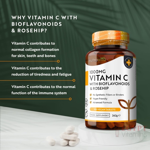 Nutravita Vitamin C 1000mg – 180 Tablets - Image 3