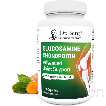 Dr. Berg Glucosamine Chondroitin MSM Turmeric & Boswellia - Advanced Joint Support Supplement with 1500 mg Glucosamine Sulfate - 120 Capsules