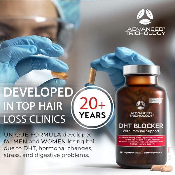 DHT Blocker - Hair Growth Supplement for Genetic Thinning for Men and Women | Approved* by American Hair Loss Association | Guaranteed, Backed by 20 Years of Experience in Hair Loss Treatment Clinics - Image 5
