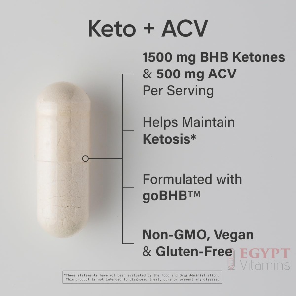 Sports Research Keto Plus ACV | Keto Support Supplement | 120 capsules - Image 3