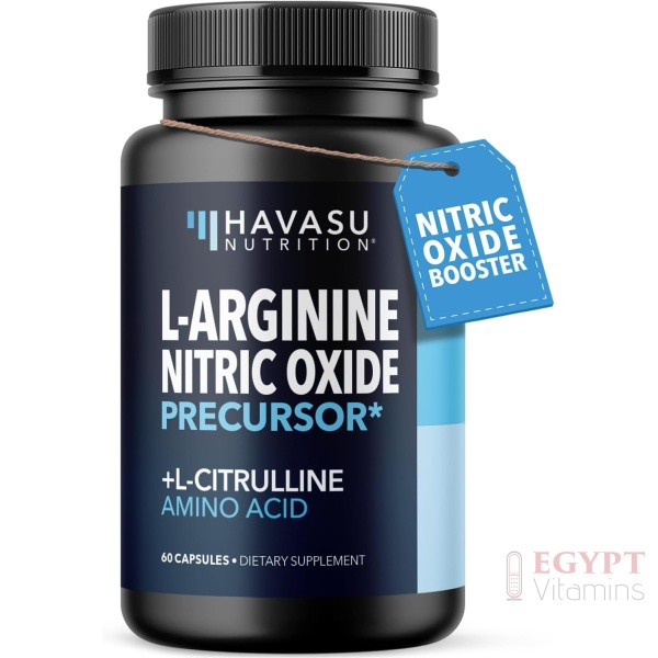 L-Arginine Capsules Nitric Oxide | 60 Capsules
