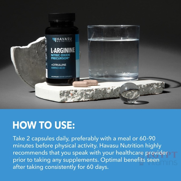 L-Arginine Capsules Nitric Oxide | 60 Capsules - Image 5