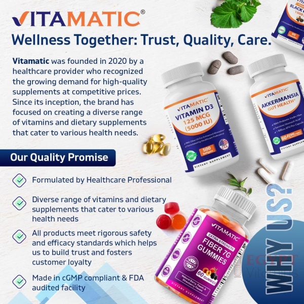 ⁦Vitamatic Sodium Chloride 1000mg – 365 Tablets⁩ - الصورة ⁦4⁩