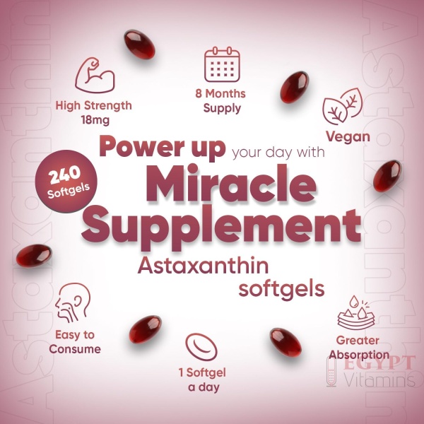 WeightWorld Astaxanthin 18mg | 240 Softgels - Image 3