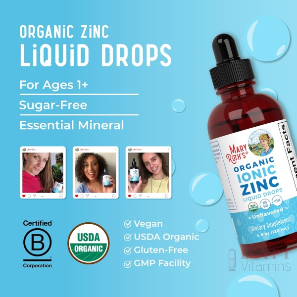 MaryRuth Organics Zinc Supplements for Immune Support | Ionic Zinc for Kids & Adults | Liquid Zinc Supplement | 40 Day Supply | Skin Care Supplement | Vegan | Gluten Free | Glycerin Based | 4 oz - Image 4