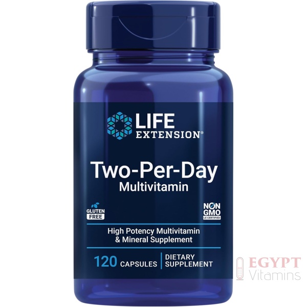 Life Extension Two-Per-Day Multivitamin, Vitamins B, C, D, zinc, Packed with Over 25 Vitamins, Minerals & extracts, 120 Capsules