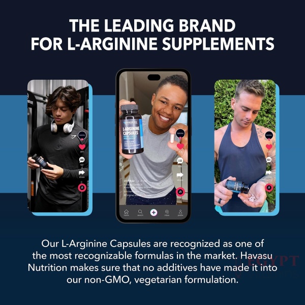 L-Arginine Capsules Nitric Oxide | 60 Capsules - Image 8