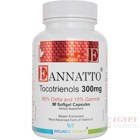 Eannatto Tocotrienols Vitamin E, Supports Immune Health & Antioxidant (300MG 30 Softgels)
