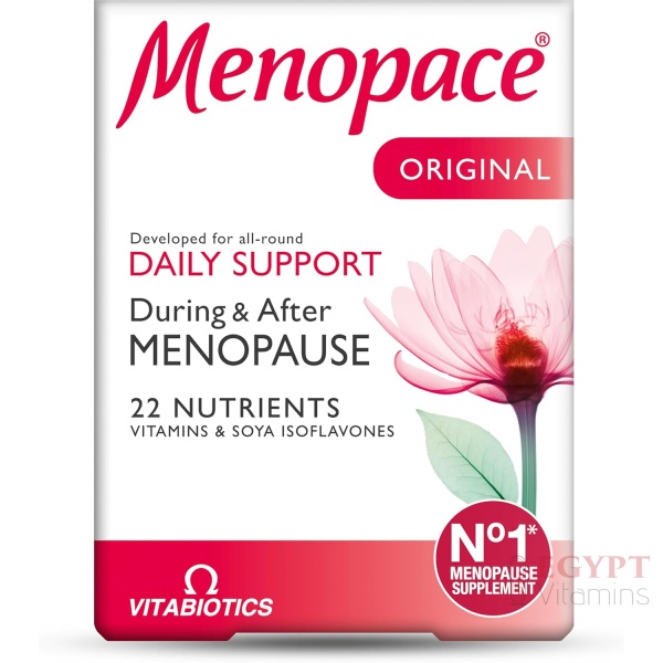 Menopace Original - No. 1 Menopause Supplement for Women. by Vitabiotics. 30-Day Vitamin Perimenopause formula , 30 Tablet