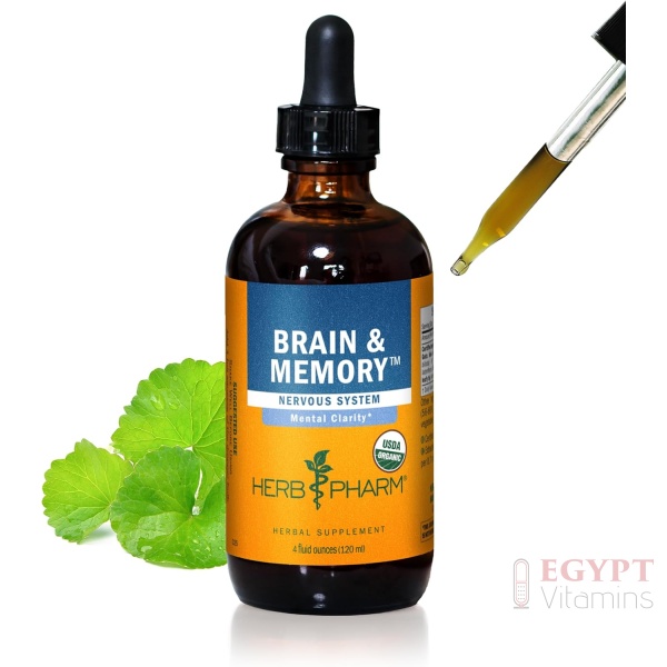 Herb Pharm Brain and Memory Liquid Herbal Formula with Ginkgo for Memory and Concentration, 4 Fl Oz