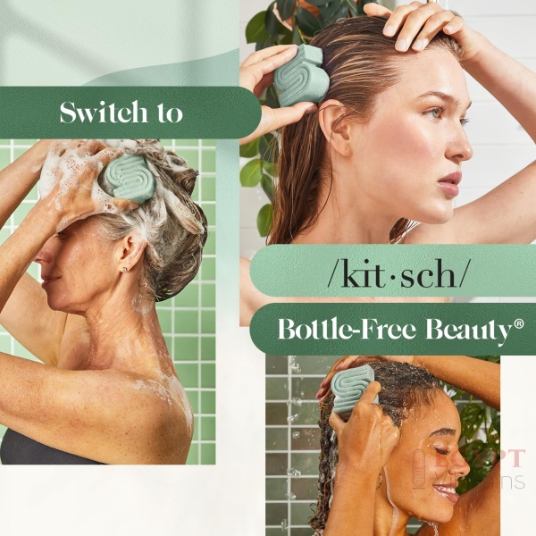 Kitsch Rosemary & Biotin Shampoo Bar - For Hair Growth, Strengthening, Thickening & Volumizing Shampoo for Women and Men - Free of Parabens, Sulfates & Silicones - Made in USA - 3.2 oz - Image 7
