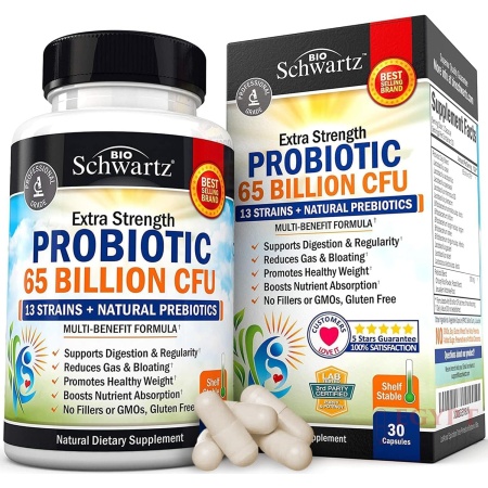Schwartz Probiotic 65 Billion | 30 Capsules
