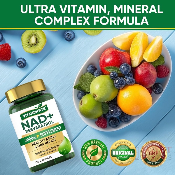 NAD+ Supplement 2000 mg | 120 Capsules - Image 3