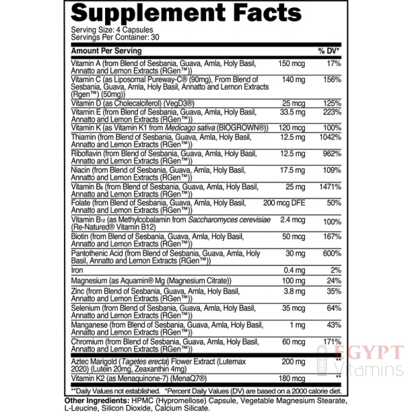 Transparent labs Multivitamin Supplement | 120 capsules - Image 2