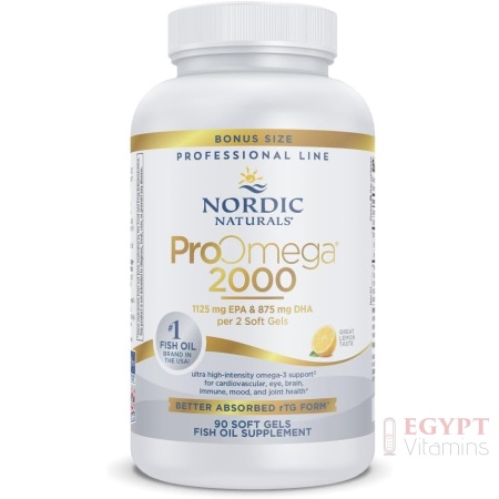 Nordic Naturals ProOmega 2000, Lemon Flavor | 90 Soft Gels
