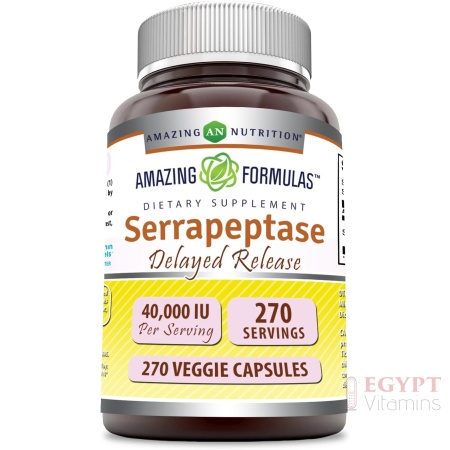 Amazing Formulas Serrapeptase Supplement | 40,000 IU | 270 Caplets