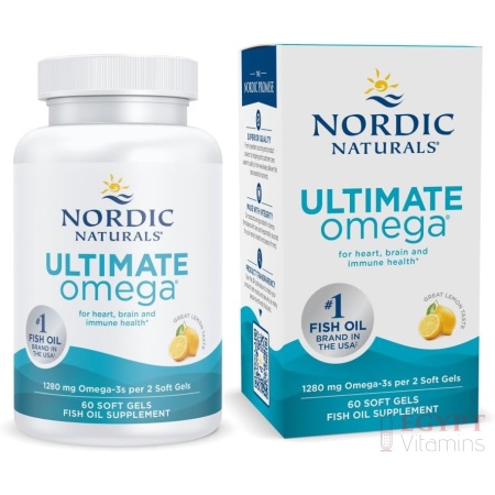 Nordic Naturals Ultimate Omega, Lemon Flavor - 60 Soft Gels