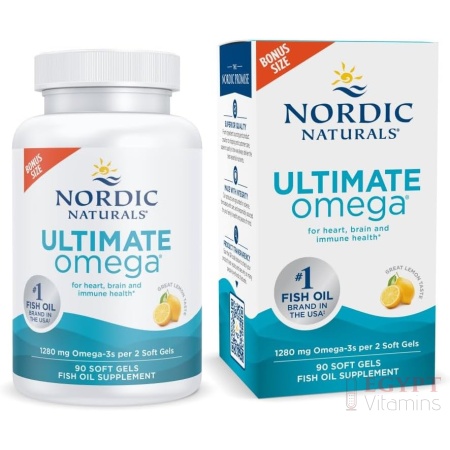 Nordic Naturals Ultimate Omega, Lemon Flavor - 90 Soft Gels