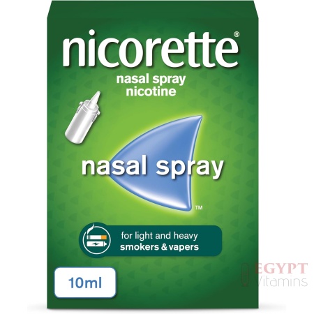 Nicorette Nasal Spray (1x 10ml), Fast-Acting Nicotine Nasal Spray to Help Stop Smoking, Cessation Aid for Relief from Cravings and Nicotine Withdrawal