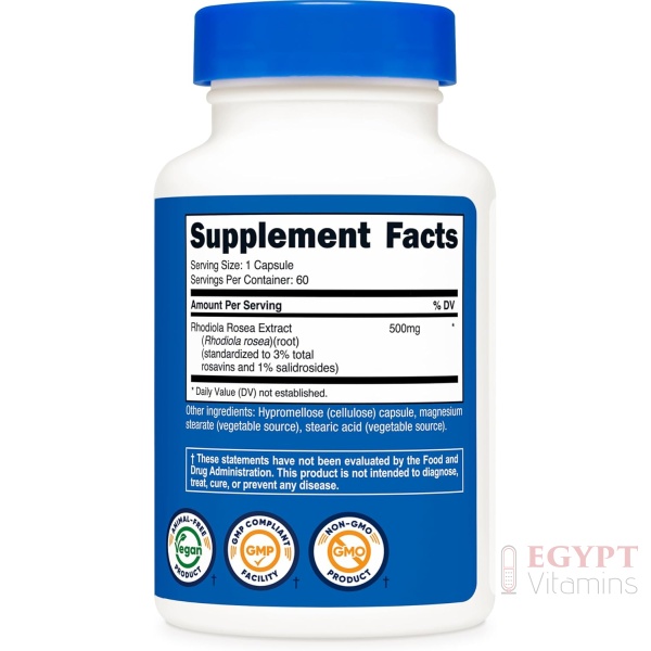 Nutricost Rhodiola Rosea 500mg | 60 Capsules - Image 4