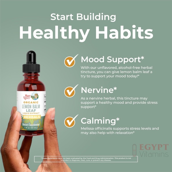 MaryRuth's Organic Lemon Balm Extract | Calming Mood Support | 1 Fl Oz - Image 6