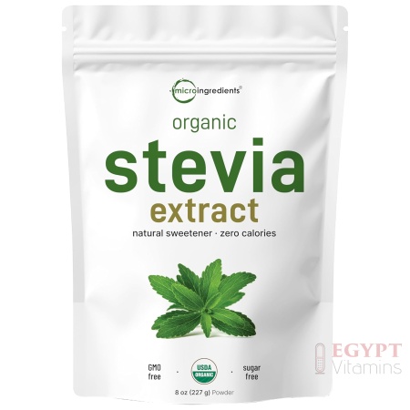 Micro Ingredients Pure Organic Stevia Powder, 8 Ounces