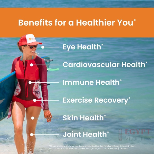 ⁦Nutrex Hawaii BioAstin Hawaiian Astaxanthin - 4mg, 270 Softgels⁩ - الصورة ⁦3⁩