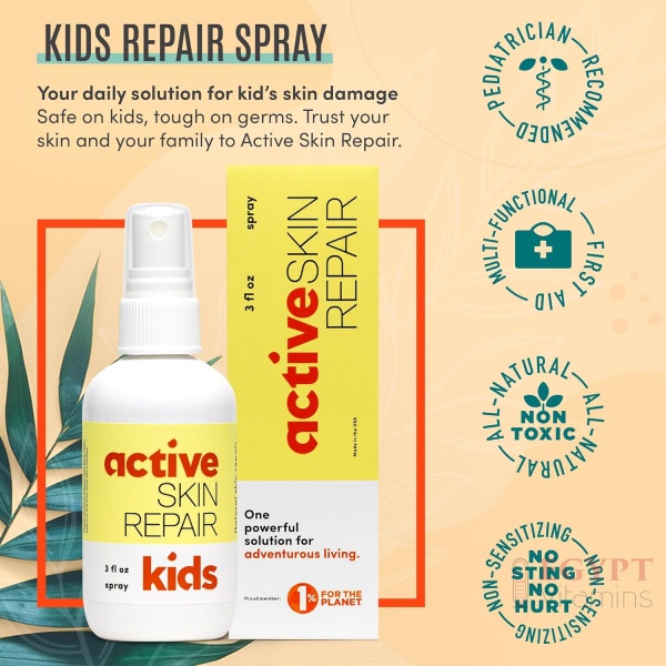Active Skin Repair Kids First Aid Spray | Pediatrician Recommended - Image 3