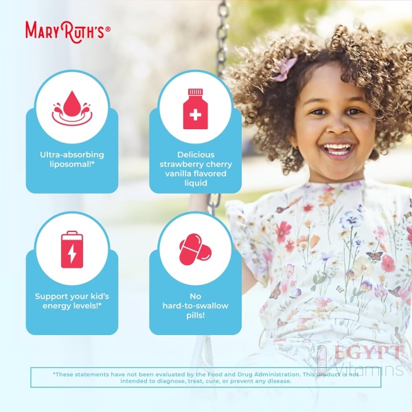 ⁦MaryRuth Organics Kids Multivitamin Liposomal | Vegan, Sugar-Free Vitamins for Kids | Ages 4+ | 2 Month Supply | 15.22 Fl Oz⁩ - الصورة ⁦5⁩