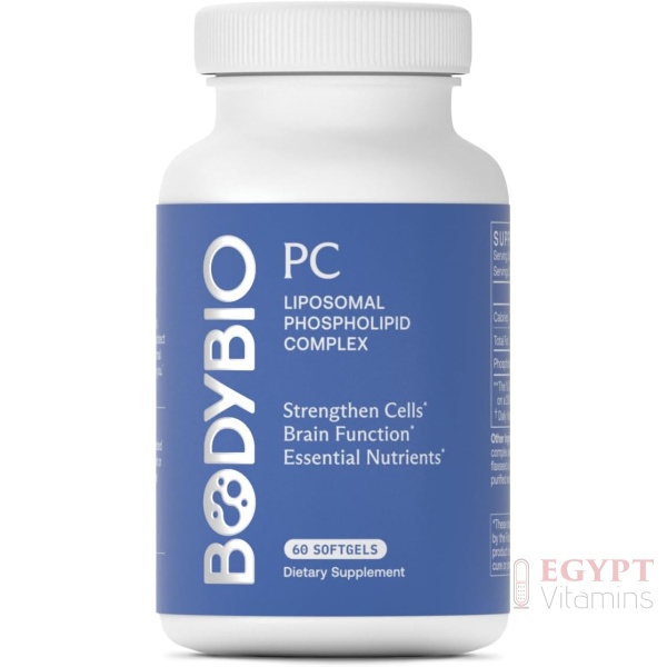 BodyBio PC - Phosphatidylcholine for Brain Health, Mental Clarity, Cognitive Function, Cellular Repair & Healthy Aging, Phospholipid Complex Supplement for Gentle Daily Detox