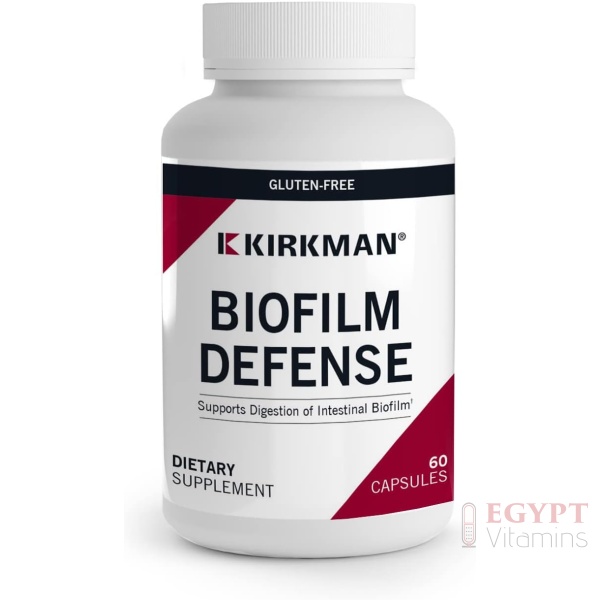 Kirkman - Biofilm Defense Disruptor and Buster - W/Lipase and Glucoamylase - Enzymes for Digestion for Men and Women - Protects Immune System - 60 Supplement Capsules