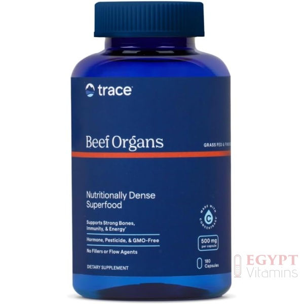 Trace Minerals Beef Organ, 600mg | 180 Capsules
