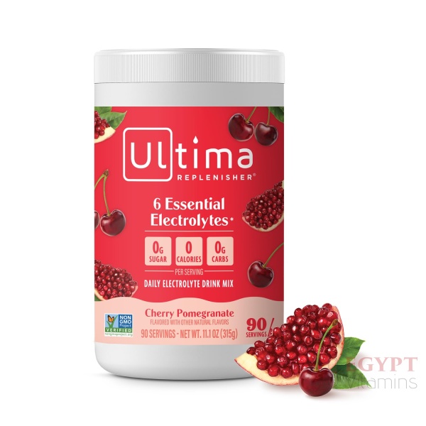 ltima Replenisher Daily Electrolyte Powder Drink Mix – Sugar Free – Cherry Pomegranate, 90 Servings – Hydration Powder with 6 Electrolytes & Minerals – Keto Friendly, Vegan, Non-GMO