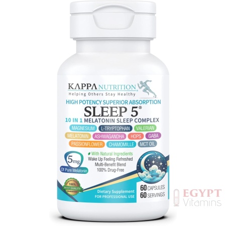 KAPPA NUTRITION Sleep 5, Sleep Aid, 5mg of Melatonin, 60-Day Supply