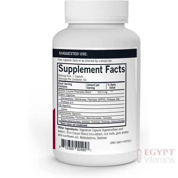 Kirkman - Biofilm Defense Disruptor and Buster - W/Lipase and Glucoamylase - Enzymes for Digestion for Men and Women - Protects Immune System - 60 Supplement Capsules - Image 2
