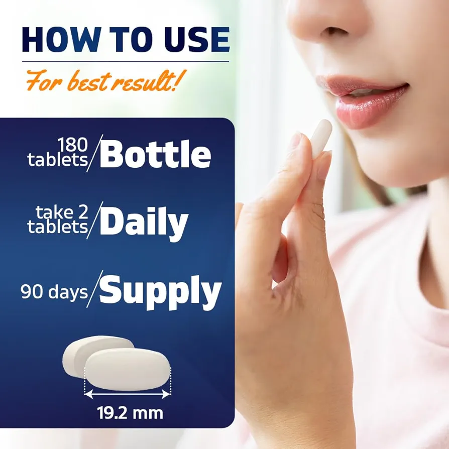 Vitamatic Magnesium Lactate | 240mg Elemental Mg | 180 Tablets - Image 4