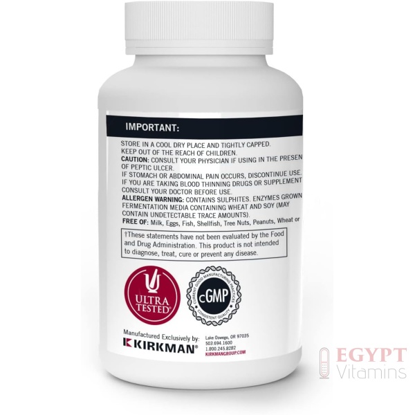 Kirkman - Biofilm Defense Disruptor and Buster - W/Lipase and Glucoamylase - Enzymes for Digestion for Men and Women - Protects Immune System - 60 Supplement Capsules - Image 3