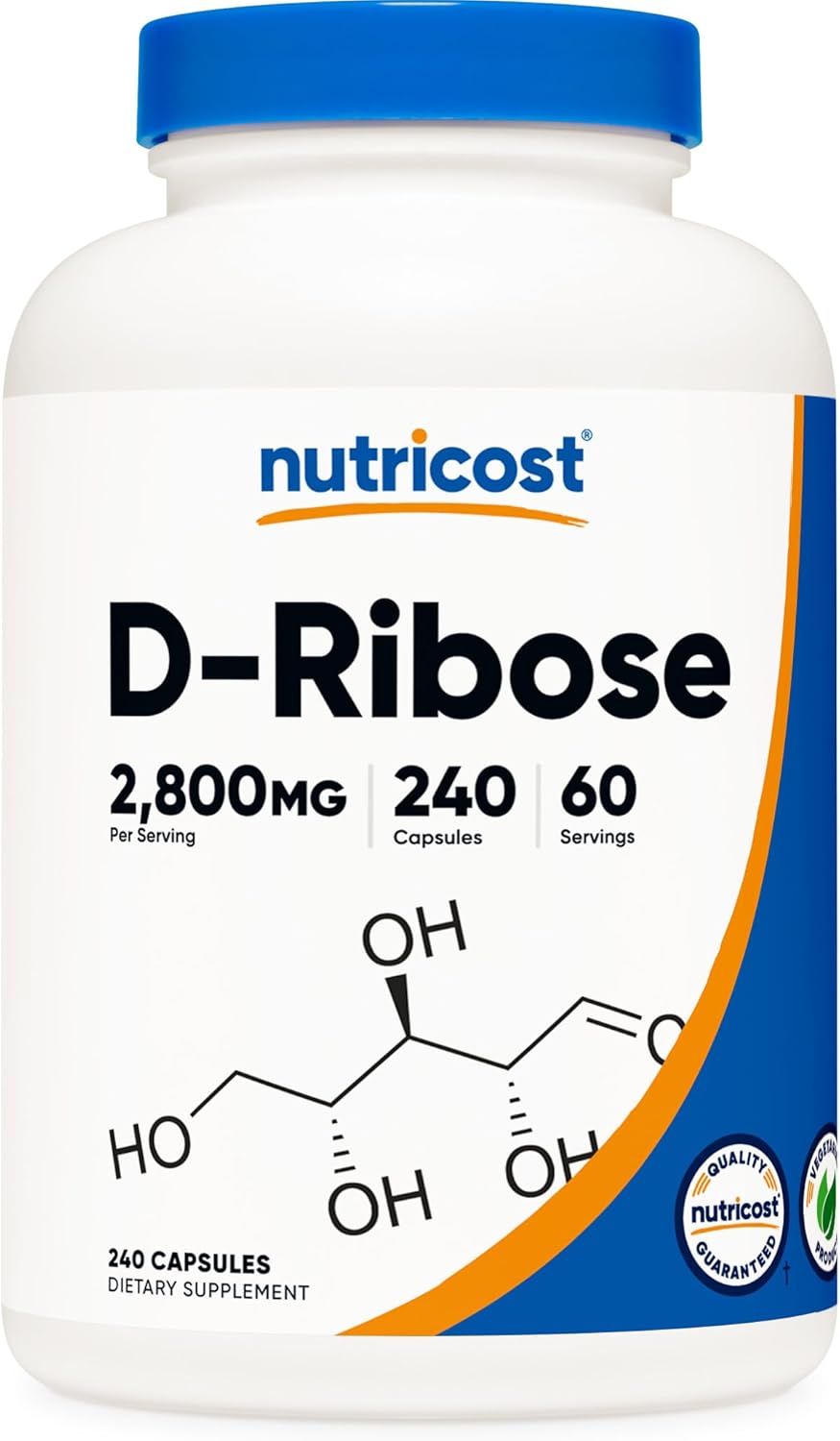 Nutricost D-Ribose 700mg , 240 Capsules