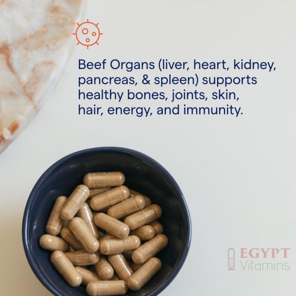 ⁦Trace Minerals Beef Organ, 600mg | 180 Capsules⁩ - الصورة ⁦5⁩