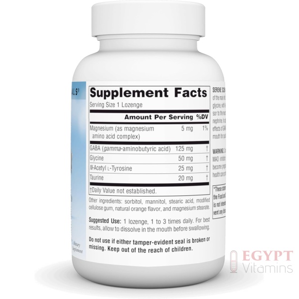 Source Naturals Serene Science, GABA Calm - Supports A Calming Mood, Quick Dissolving Orange Flavor | 120 Lozenges - Image 2