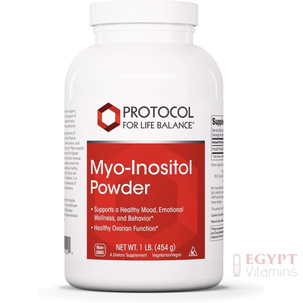 Protocol For Life Balance - Myo-Inositol Powder - Supports a Healthy Mood, Emotional Wellness, Behavior and Ovarian Function, Energy Boost, and Sleep Support - 1lb. (454 g)