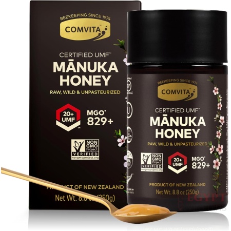 Comvita Manuka Honey UMF 20+ (MGO 829+) - Raw Manuka Honey New Zealand, Pure & Unpasteurized, Superfood for Immune Health, Use in Tea, Wild, Monofloral, Non-GMO - 250g (8.8 oz)