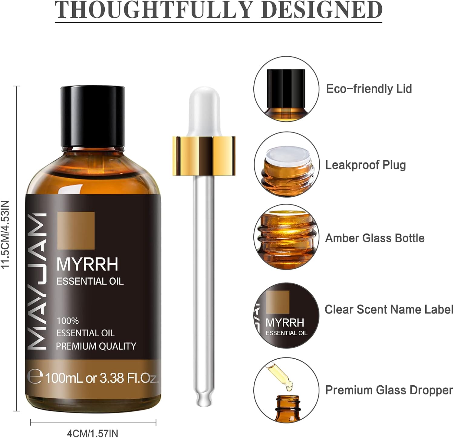 MAYJAM Myrrh Essential Oil (100ml) | For Diffuser, Skin & Candles |100ML/3.38FL.OZ - Image 7