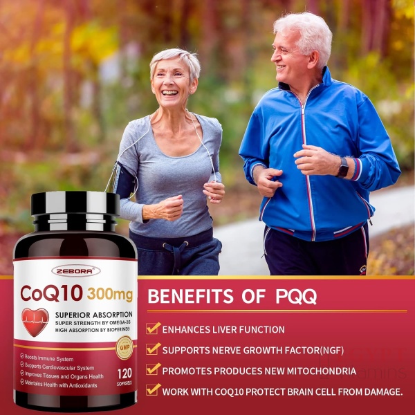 ZEBORA CoQ10-300mg-Softgels with PQQ, BioPerine & Omega-3 |120 Softgels - Image 7