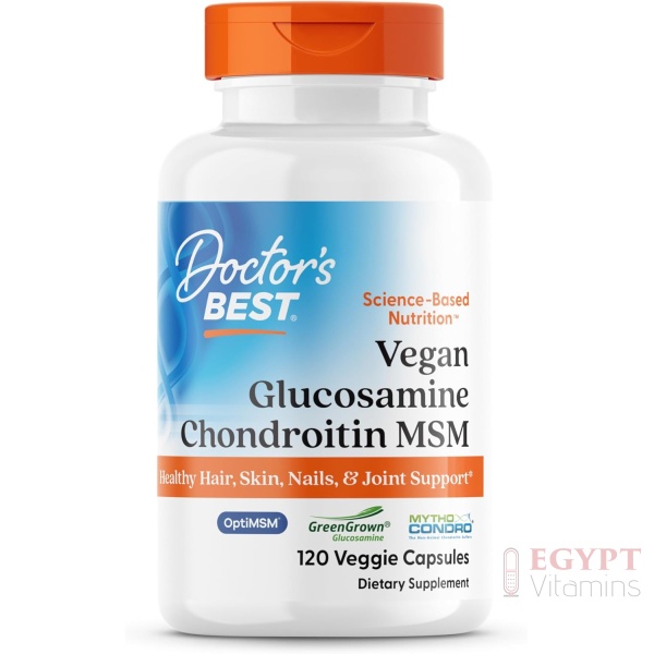 Doctor's Best Vegan Glucosamine Chondroitin MSM, Joint Health, Hair, Skin & Nails, Capsule,120 count Doctor's Best Vegan Glucosamine Chondroitin MSM, Joint Health, Hair, Skin & Nails, Capsule,120 count