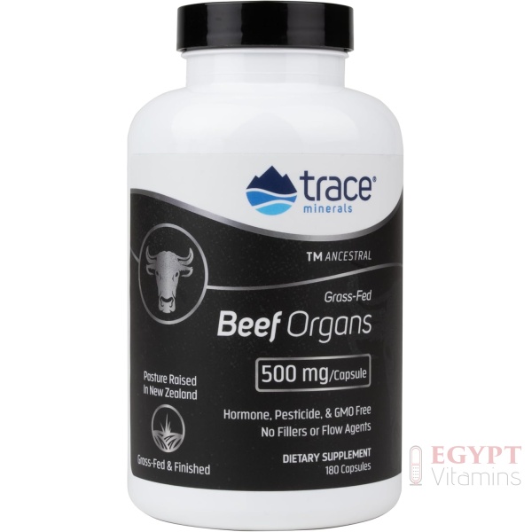 ⁦Trace Minerals Beef Organ, 600mg | 180 Capsules⁩ - الصورة ⁦3⁩